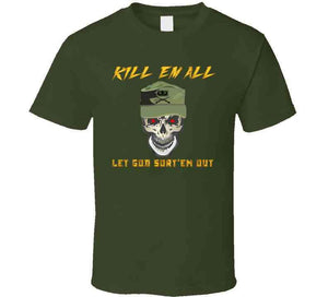 Army - Ranger Patrol Cap - Skull - Airborne Inf Killem All - Let God Sortem Out X 300 T Shirt