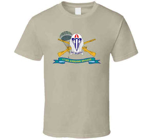 Army - 173rd Airborne Brigade With Jumper - Dui  W Inf Br - Ribbon X 300 T Shirt