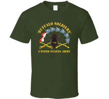 Load image into Gallery viewer, Army - Buffalo Soldiers - Infantry - Cavalry Guidons W Buffalo Head - Us Army X 300 T Shirt
