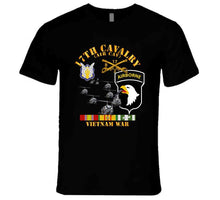 Load image into Gallery viewer, Army - Bravo Troop 2nd Squadron 17th Cav - 101st  Airborne Div W Vn Svc T Shirt
