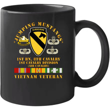 Load image into Gallery viewer, Army - Jumping Mustangs - 1st Bn 8th Cav 1st Cav - W Vn Svc T Shirt
