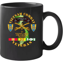 Load image into Gallery viewer, Army - Vietnam Combat Veteran - F Troop 4th Cav Hunt Kill W Svc T Shirt
