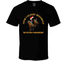 Load image into Gallery viewer, Army - 10th Cavalry Regiment W Cavalrymen - Buffalo Soldiers V1 Classic T Shirt
