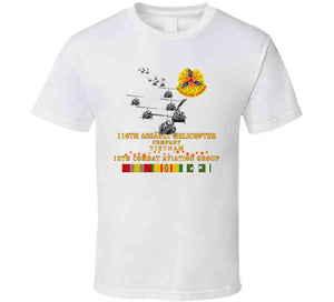 Army - 116th Assault Helicopter Co W 12th Cab - W Vn Svc X 300 T Shirt