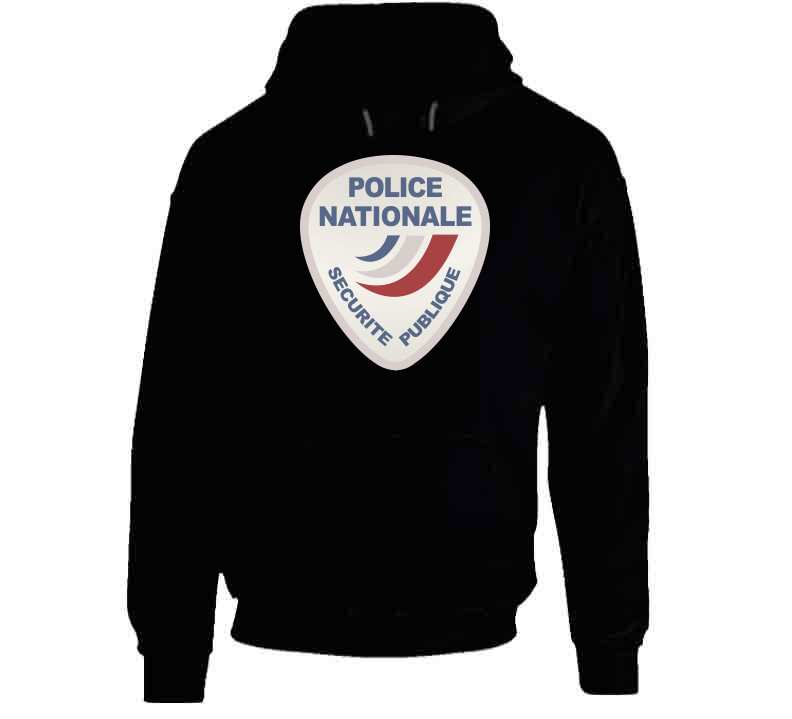 Police Nationale France Police Patch Blanc Long Sleeve T Shirt