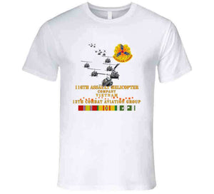 Army - 116th Assault Helicopter Co W 12th Cab - W Vn Svc X 300 T Shirt