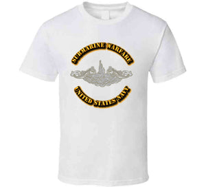 Navy - Submarine Badge - Silver T Shirt