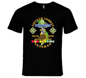 Army - Vietnam Combat Infantry Veteran W 2nd Bn 8th Inf (mech) - 4th Id Ssi - T-shirt