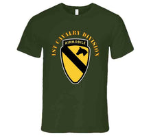 Load image into Gallery viewer, Army - 1st Cavalry Division SSI w Airmobile Tab T Shirt
