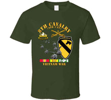 Load image into Gallery viewer, Army - 8th Cavalry (Air Cav) - 1st  Cav Division w SVC T Shirt
