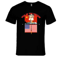 Load image into Gallery viewer, Govt - War On The Horizon - China Flag - Us Flag W Missile Firing - Atomic Blast X300 T Shirt
