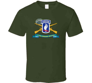 Army - 173rd Airborne Brigade With Jumper - Ssi W Inf Br - Ribbon X 300 T Shirt