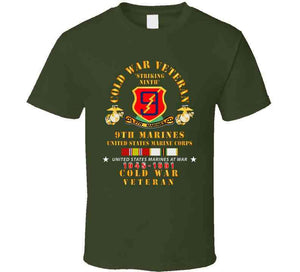 Usmc - Cold War Vet - 9th Marines W Cold Svc X 300 T Shirt