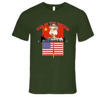 Load image into Gallery viewer, Govt - War On The Horizon - China Flag - Us Flag W Missile Firing - Atomic Blast X300 T Shirt
