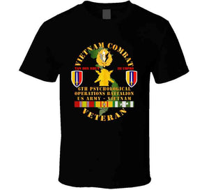 Army - Vietnam Combat Vet - 6th Psyops Bn - Usarv W Vn Svc V1 Classic T Shirt