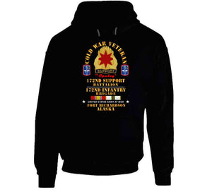 Army - Cold War Vet - 17nd Support Bn, 172nd In Bde - Ft Richardson Ak W Cold Svc X 300 Long Sleeve T Shirt