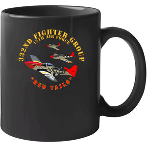 Army - Aac - 332nd Fighter Group - 12th Af - Red Tails T Shirt