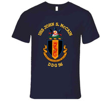 Load image into Gallery viewer, Navy - Uss John S. Mccain (ddg-56) Wo Bakgrd T Shirt
