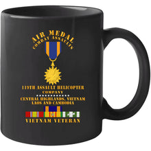 Load image into Gallery viewer, Army - Air Medal - Combat Assaults - 119th Ahc - Central Highlands Vn Laos Cambod W Vn Svc W Air Medal X 300 T Shirt
