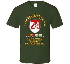 Army -  24th Engineer Group (construction) - Kaiserslautern, Germany 1954 - 1972- W Cold War Svc X 300 T Shirt