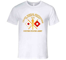 Load image into Gallery viewer, Army - 121st  Signal Bn W  Br - Us Army W Bn Num X 300 T Shirt
