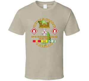 Army - Vietnam Combat Veteran W 20th Engineer Brigade  Ssi T Shirt