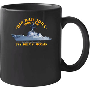 Navy - Destroyer - Uss John S Mccain - Big Bad John T Shirt