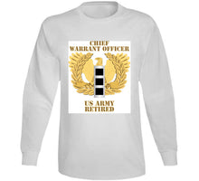 Load image into Gallery viewer, Army - Emblem - Warrant Officer - Cw3 - Retired T Shirt
