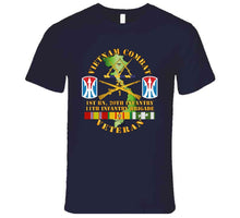 Load image into Gallery viewer, Army - Vietnam Combat Veteran W 1st Bn 20th Inf - 11th Inf Bde Ssi T Shirt
