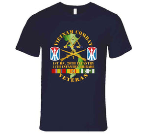 Army - Vietnam Combat Veteran W 1st Bn 20th Inf - 11th Inf Bde Ssi T Shirt