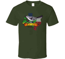 Load image into Gallery viewer, Texas Mockingbird W Texas Flag T Shirt
