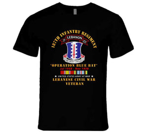 Army - 187th Infantry Regiment - Tf 201 - Lebanon Civil  War W Afem Svc T Shirt, Hoodie and Premium