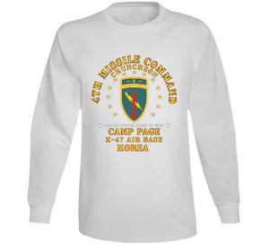 Army - 4th Missile Command - Camp Page - K-47 Air Base - Chuncheon, Korea X 300 T Shirt