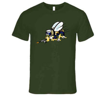 Load image into Gallery viewer, Navy - Seabee - Bee Only  - No Shadow X 300 T Shirt
