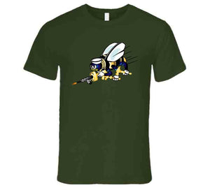 Navy - Seabee - Bee Only  - No Shadow X 300 T Shirt