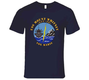 Navy - Uss Mount Whitney (lcc20) - Vox Maris Wo Border X 300 T Shirt