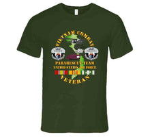 Load image into Gallery viewer, Usaf - Vietnam Combat Veteran W Pararescue Huskie T Shirt
