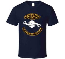 Load image into Gallery viewer, Navy - Rate - Construction Mechanic T Shirt
