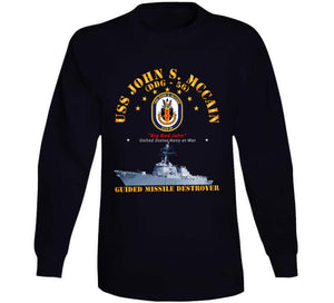 Navy - Destroyer - Uss John S Mccain - Ship T Shirt