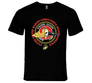 United States Marine Corps - Force Recon on USMC Seal - Tshirt