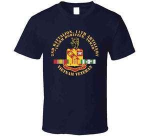 Army - 2nd Battalion, 11th Artillery (105mm Howitzer, Towed) W Vn Svc Ribbon X 300 T Shirt