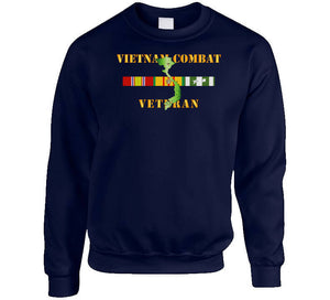 Army - Vietnam Combat Veteran W Vn Svc T Shirt