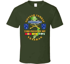 Army - Vietnam Combat Infantry Veteran W 23rd Inf Div Ssi V1 T Shirt