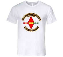 Load image into Gallery viewer, Army -  5th Infantry Division w SVC Ribbons T Shirt
