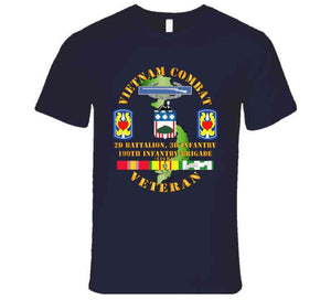 Army - Vietnam Combat Veteran, 2nd Battalion, 3rd Infantry, 199th Infantry Brigade with Vietnam Service Ribbons - T Shirt, Premium and Hoodie