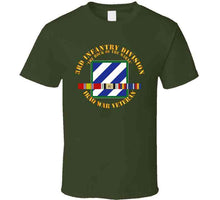 Load image into Gallery viewer, Army - 3rd Id - Iraq Vet  - The Rock Of The Marne W Svc Ribbons T Shirt
