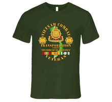 Load image into Gallery viewer, Army - Vietnam Combat Vet - Transportation Corps  W Vn Svc X 300 T Shirt
