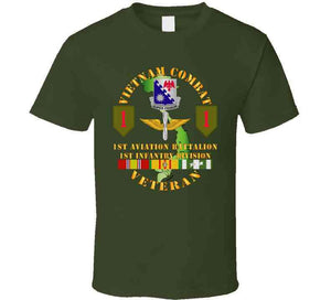 Army - Vietnam Combat Veteran, 1st Aviation Battalion, 1st Infantry Division, SSl Classic T Shirt