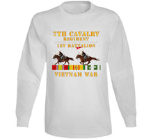 Load image into Gallery viewer, Army - 1st Battalion,  7th Cavalry Regiment - Vietnam War Wt 2 Cav Riders And Vn Svc X300 Hoodie
