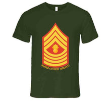 Load image into Gallery viewer, Usmc - Enlisted Insignia - E9 - Master Gunnery Sergeant (mgysgt) - Dress Blue - Bottom Txt T X 300 T Shirt
